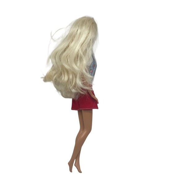 1994 Shoppin' Fun Barbie Doll w/ Pleated Red Skirt, Strawberry Shirt Vintage 11” - Picture 5 of 13